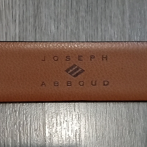 Men's JOSEPH ABBOUD Designer Leather Belt 44/110 (almost like New!) - Picture 2 of 9